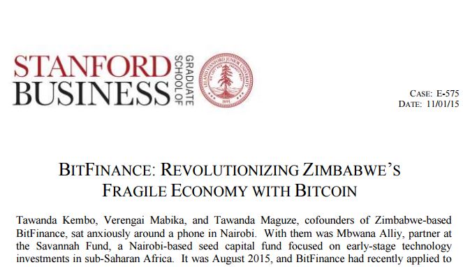 Stanford GSB case Study on Bitcoin published